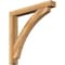 Ekena Millwork Thorton Block Rough Sawn Bracket w/ Offset Brace, Western Red Cedar, 6"W x 42"D x 42"H BKT0604X42X42THR05RWR - alternate 1